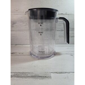Ninja Over-Ice Carafe Clear Double-Wall‎ Insulated Pitcher w/Lid for Coffee Bar